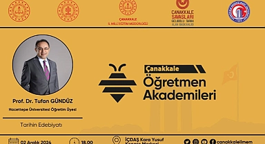 Prof. Dr. Tufan Gündüz, "Tarihin Edebiyatı" söyleşisiyle Çanakkale’de