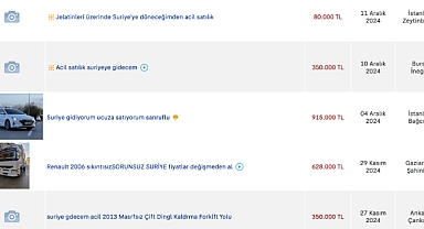 "Suriyeliden Acil Satılık" ilanları dikkat çekiyor: Göç Dalgası ikinci el piyasasını hareketlendirdi