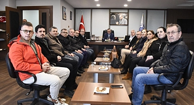 Biga Belediye Başkanı Alper Şen'e nazik ziyaret