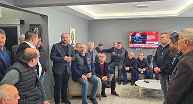 Biga Muhtarlar Derneği’nden Ahmet Şahin’e ziyaret