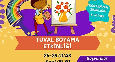 Çan’da tuval boyama etkinliği