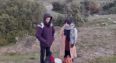 Çanakkale Ayvacık'ta 2 düzensiz göçmen yakalandı