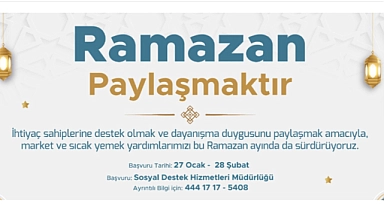 Çanakkale Belediyesi’nden Ramazan ayında market ve yemek desteği