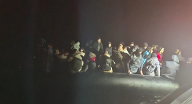 Çanakkale'de 37 göçmen kurtarıldı