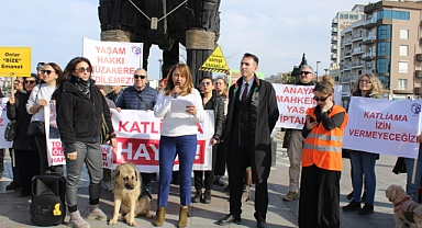 Çanakkale'de hayvan hakları savunucularından ortak basın açıklaması