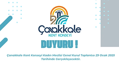 Çanakkale Kent Konseyi Kadın Meclisi Genel Kurulu toplanıyor