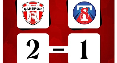 Çanspor galibiyetle döndü