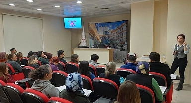Ezine Devlet Hastanesi çalışanlarına iş sağlığı ve güvenliği eğitimi