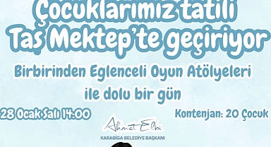 Karabiga Belediyesi, çocuklar için eğlenceli tatil etkinliği düzenliyor