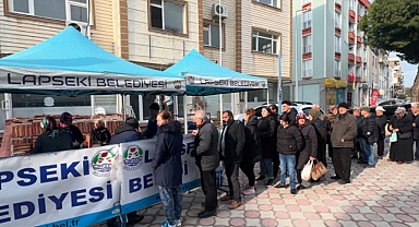 Lapseki’de Regaip Kandili'nde lokma hayrı