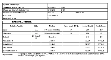 Lapseki'deki şebeke suyu analizlerinde olumlu sonuç