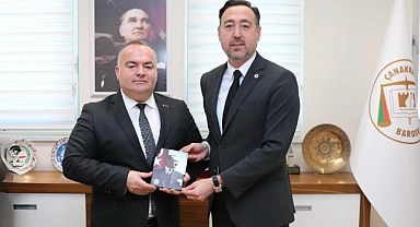 Tekirdağ Barosu Başkanı Av. Egemen Gürcün, Çanakkale Barosu’nu ziyaret etti