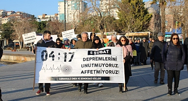 6 Şubat Depremlerinin 2. yıl dönümü Çanakkale'de anıldı