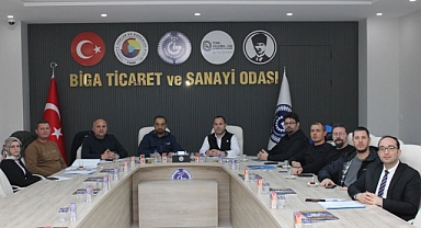 Biga TSO 2 No'lu meslek komitesi aylık toplantısını gerçekleştirdi