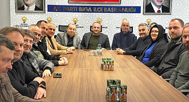 Biga TSO’dan AK Parti Biga İlçe Teşkilatına ziyaret