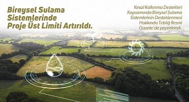 Bireysel sulama sistemlerinde hibe desteği arttırıldı!