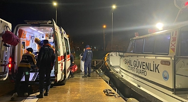 Bozcaada’da rahatsızlanan kişi için gece yarısı tıbbi tahliye