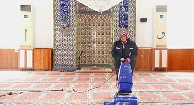 Çan'da camiler Ramazan'a hazırlanıyor