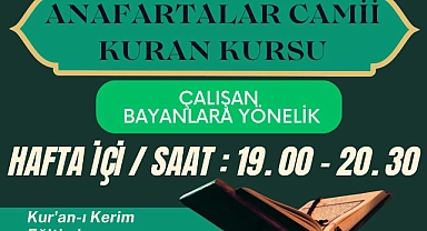 Çanakkale İl Müftülüğü'nden çalışan kadınlara özel Kur'an Kursu