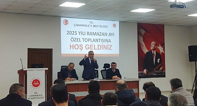 Çanakkale İl Müftülüğü Ramazan ayı özel toplantısı yapıldı