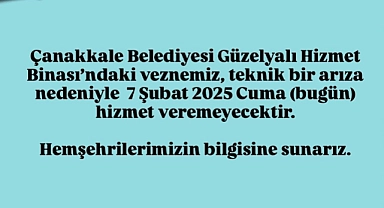 Güzelyalı veznesi hizmet veremeyecek