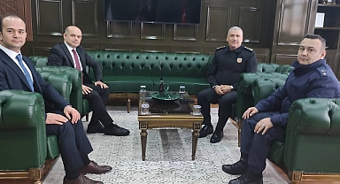 İl Jandarma Komutanı Ersin Arslan'dan Çan Kaymakamı'na ziyaret