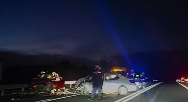 Işıklar köyünde feci kaza
