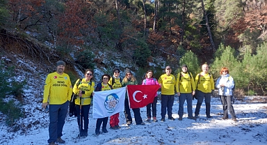 Kazdağı Dağcılık Sporları Kulübü, Terziler Sarıkaya Alanı'nda ilk kez yürüdü