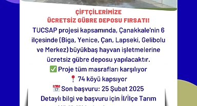 Ücretsiz gübre deposu desteği