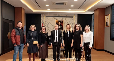 Yeşilay Çanakkale Şubesi’nden İl Emniyet Müdürü Kenan Kurt’a ziyaret