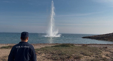 Bozcaada açıklarında Çanakkale Savaşı’ndan kalma deniz mayını imha edildi