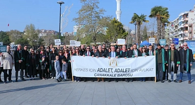 Çanakkale Barosu'ndan Adalet İçin Yürüyüş