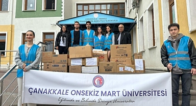 ÇOMÜ’den Vali Fahrettin Akkutlu İlkokulu Kütüphanesine kitap desteği