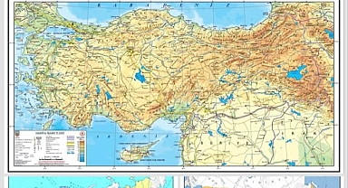 Ders kitapları için yeni haritalar yayımlandı