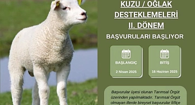 Kuzu ve Oğlak destek başvuruları başlıyor
