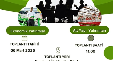 Yenice’de Kırsal Kalkınma Destekleri Bilgilendirme Toplantısı düzenlenecek