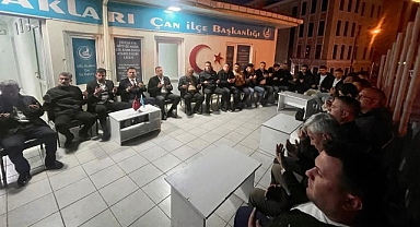 AK Parti Çan İlçe Teşkilatı Başbuğ Alparslan Türkeş’in anma programına katıldı