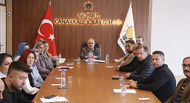 AK Parti Çanakkale İl Yönetimi haftalık olağan toplantısını gerçekleştirdi