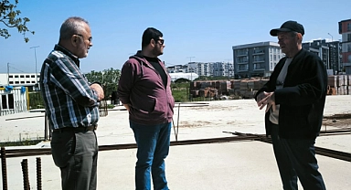 AK Parti İl Başkanı Göktürk’ten Conkbayırı Camii inşaatında inceleme