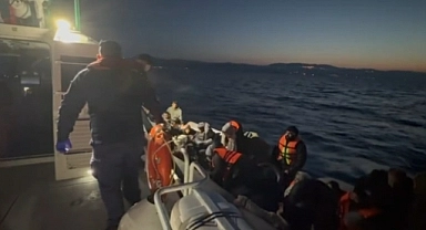 Ayvacık açıklarında 29 kaçak göçmen yakalandı