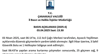 Ayvacık açıklarında batan botta ölü sayısı 9'a yükseldi