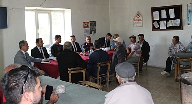 Bayramiç Kaymakamı Emrah Bütün'den köy ziyaretleri