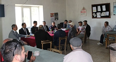 Bayramiç Kaymakamı Emrah Bütün'den köy ziyaretleri
