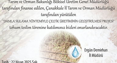 Biga'da tohum teslim töreni