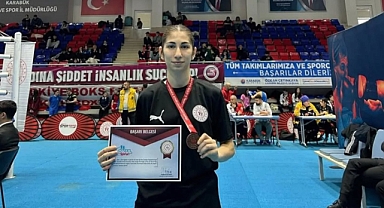 Biga'nın gururu Şevval Köse Türkiye üçüncüsü oldu