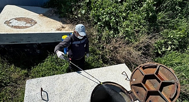Bozcaada'da depolar ilaçlandı