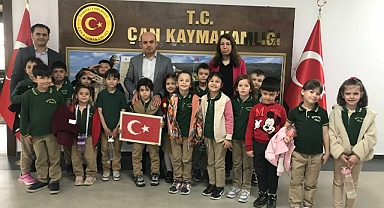 Çan Kaymakamı Dr. Emre Nebioğlu’na 23 Nisan ziyareti