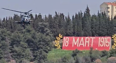 Askeri helikopter dakikalarca havada askıda kaldı