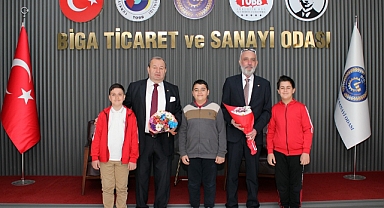 Genç girişimcilerden Biga TSO’ya ziyaret
