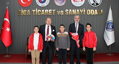 Genç girişimcilerden Biga TSO’ya ziyaret